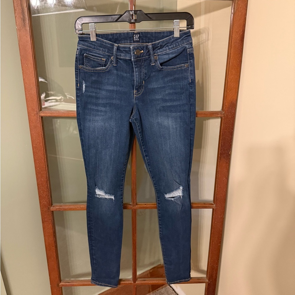 GAP Blue Skinny Jeans with Classic Denim Style - Picture 3 of 4